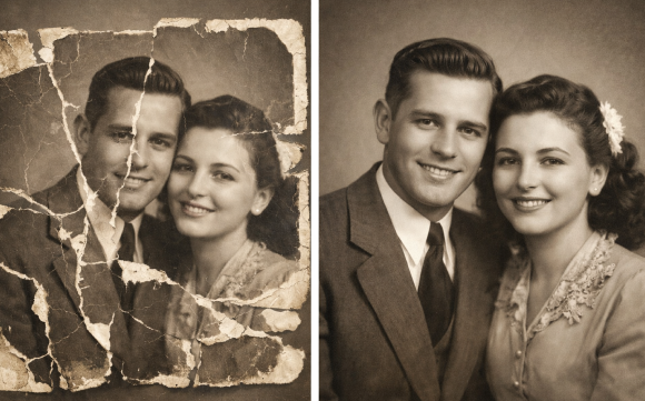 Ripped and Torn Photo Repair