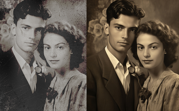 Sepia Photo Restoration Services