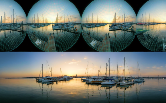 Fisheye Lens Image Stitching